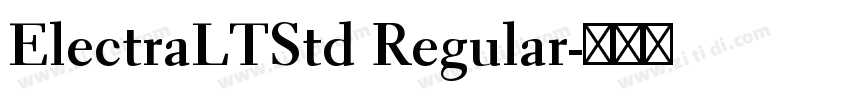 ElectraLTStd Regular字体转换
